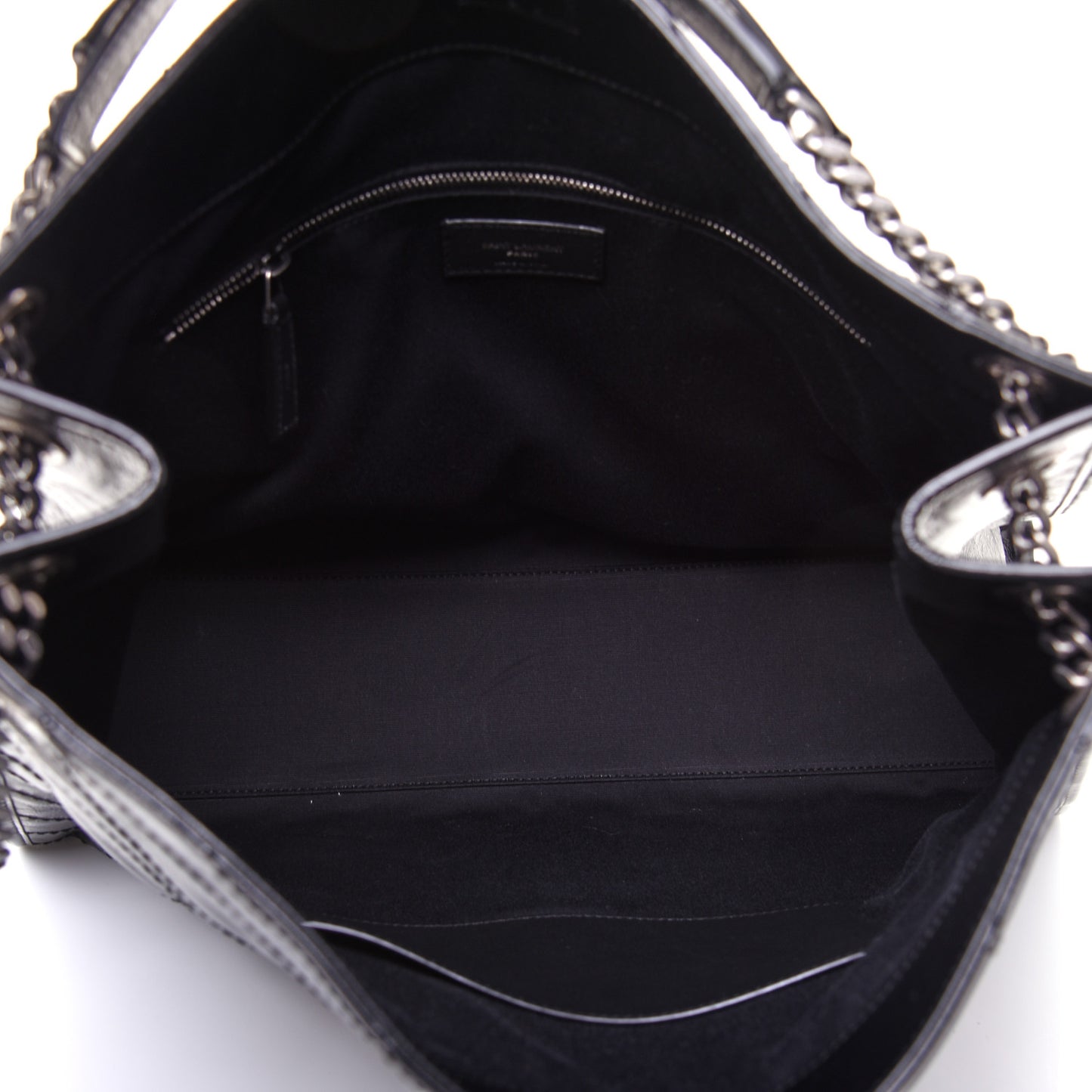 Crinkled Calfskin Matelasse Monogram Niki Shoulder Bag Black