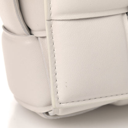 Bottega Veneta Lambskin Maxi Intreccio Padded Chain Cassette Crossbody Bag White 4 of 4