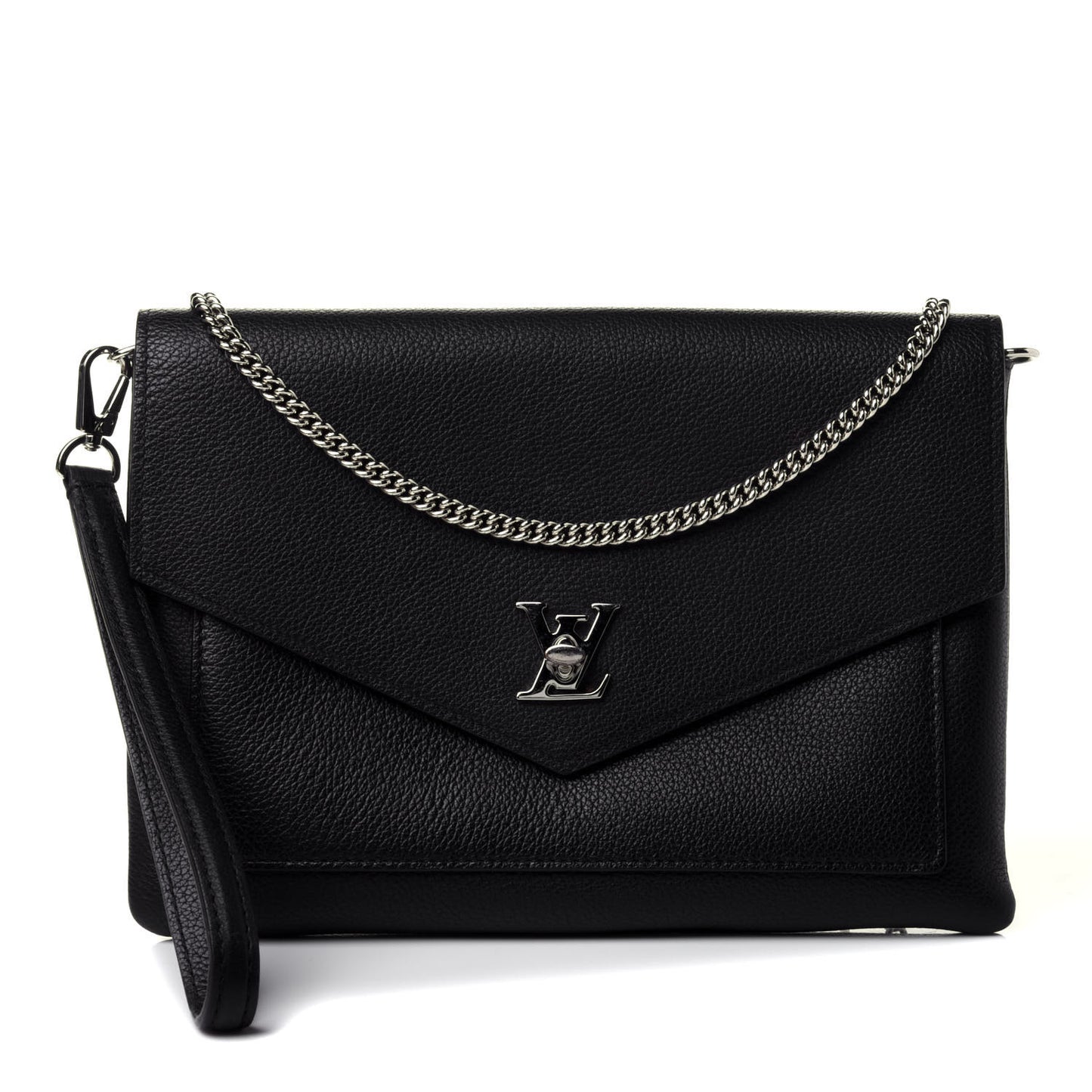 Soft Calfskin My Lockme Pochette Black