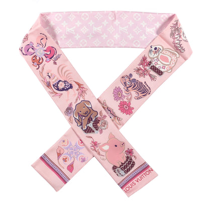 Louis Vuitton Silk Monogram Superstition Bandeau Rose Clair 1 of 3