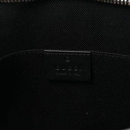 Gucci GG Supreme Monogram Selleria Calfskin Web New Web Cosmetic Case Black 6 of 7