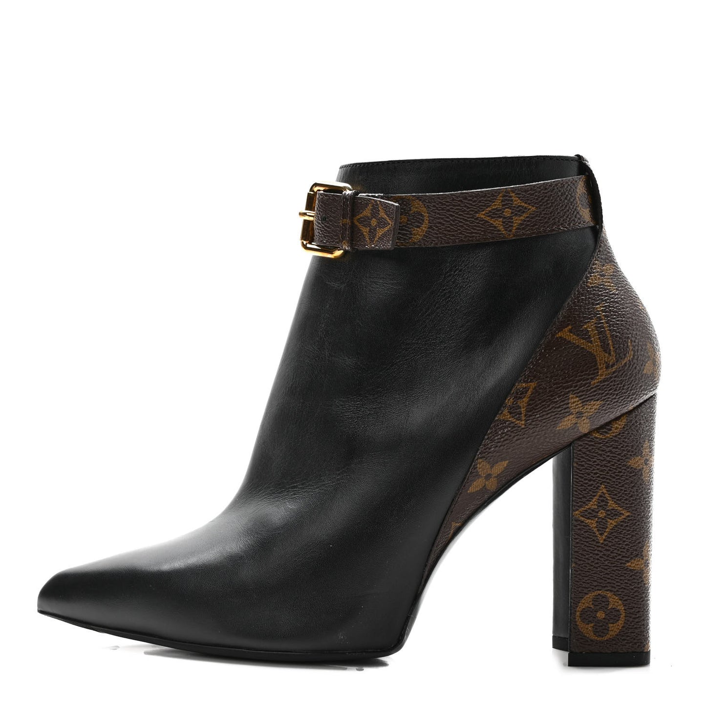 Calfskin Monogram Star Trail Ankle Boots 41 Black