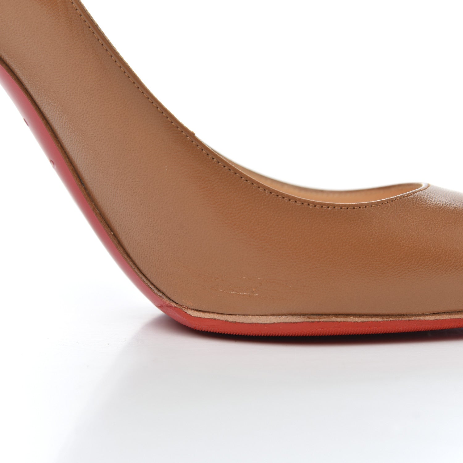 Christian Louboutin Kid Decollete 554 100 Pumps 38.5 Noisette 13 of 22