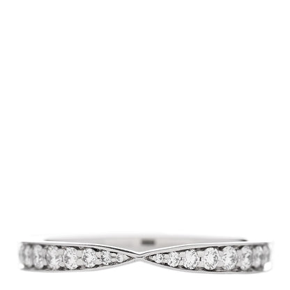 Tiffany Platinum Diamond Harmony Bead-Set Band Ring 53 6.25 1 of 4
