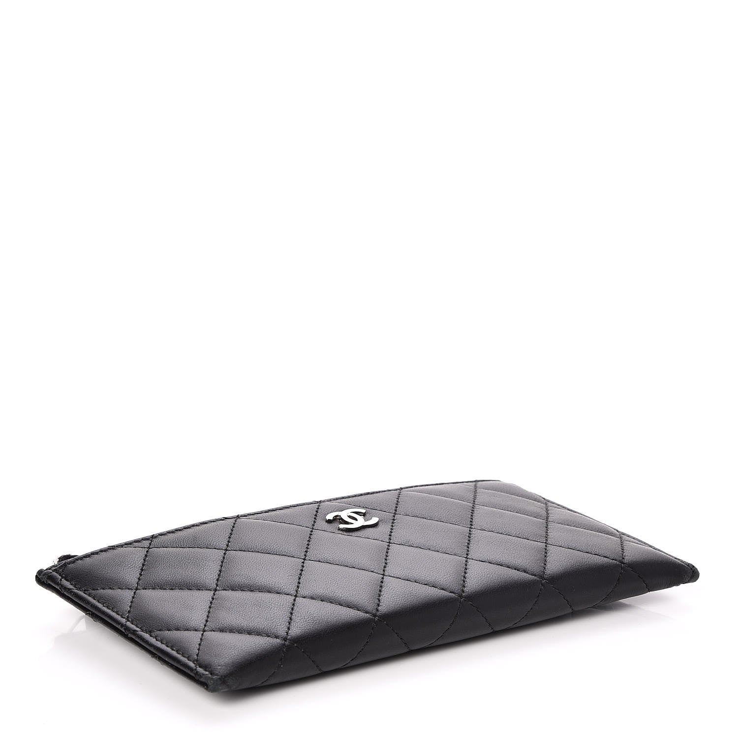 Chanel Lambskin Quilted Classic Zip Pouch Black 4 of 10