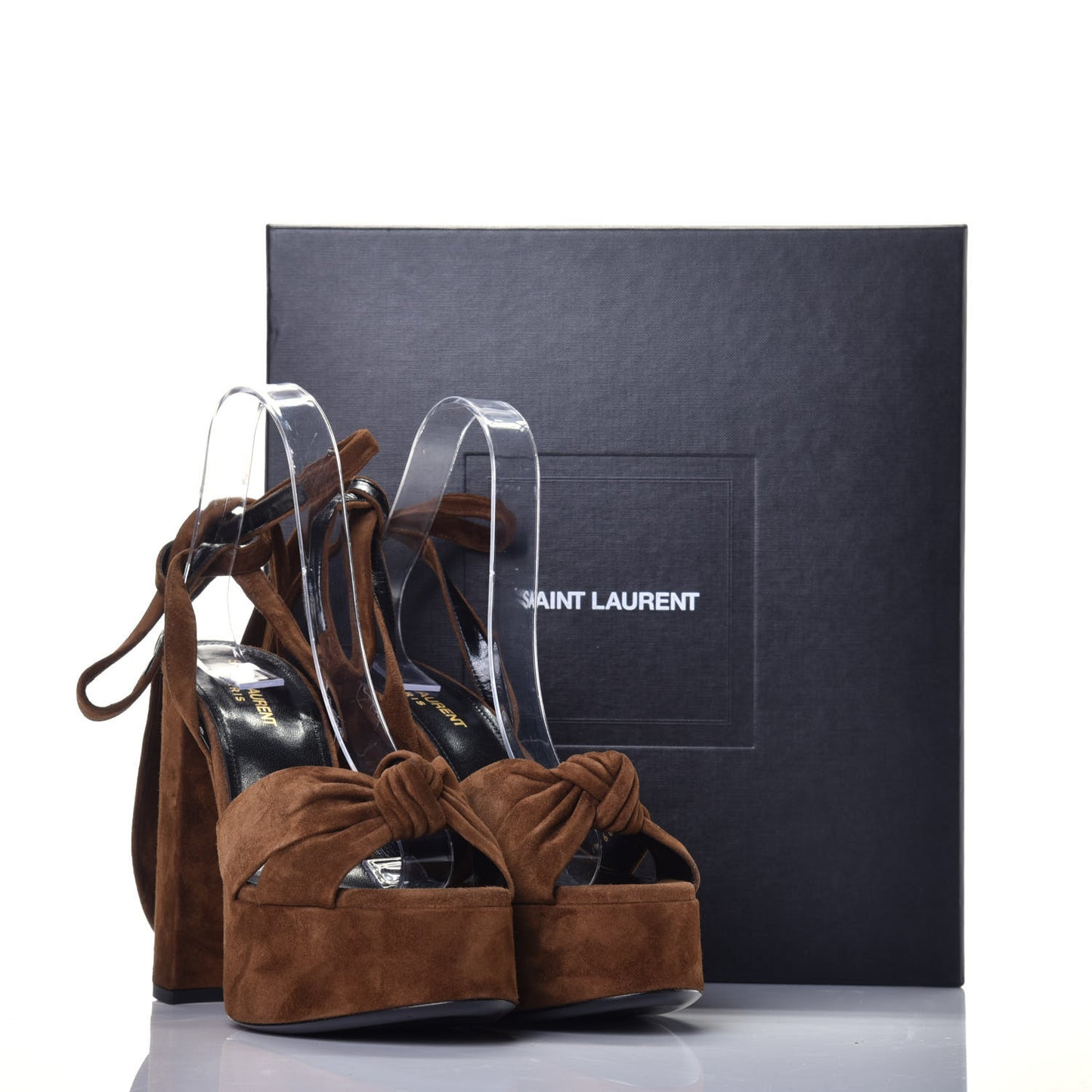 Suede Bianca 85 Platform Sandals 38.5 Land