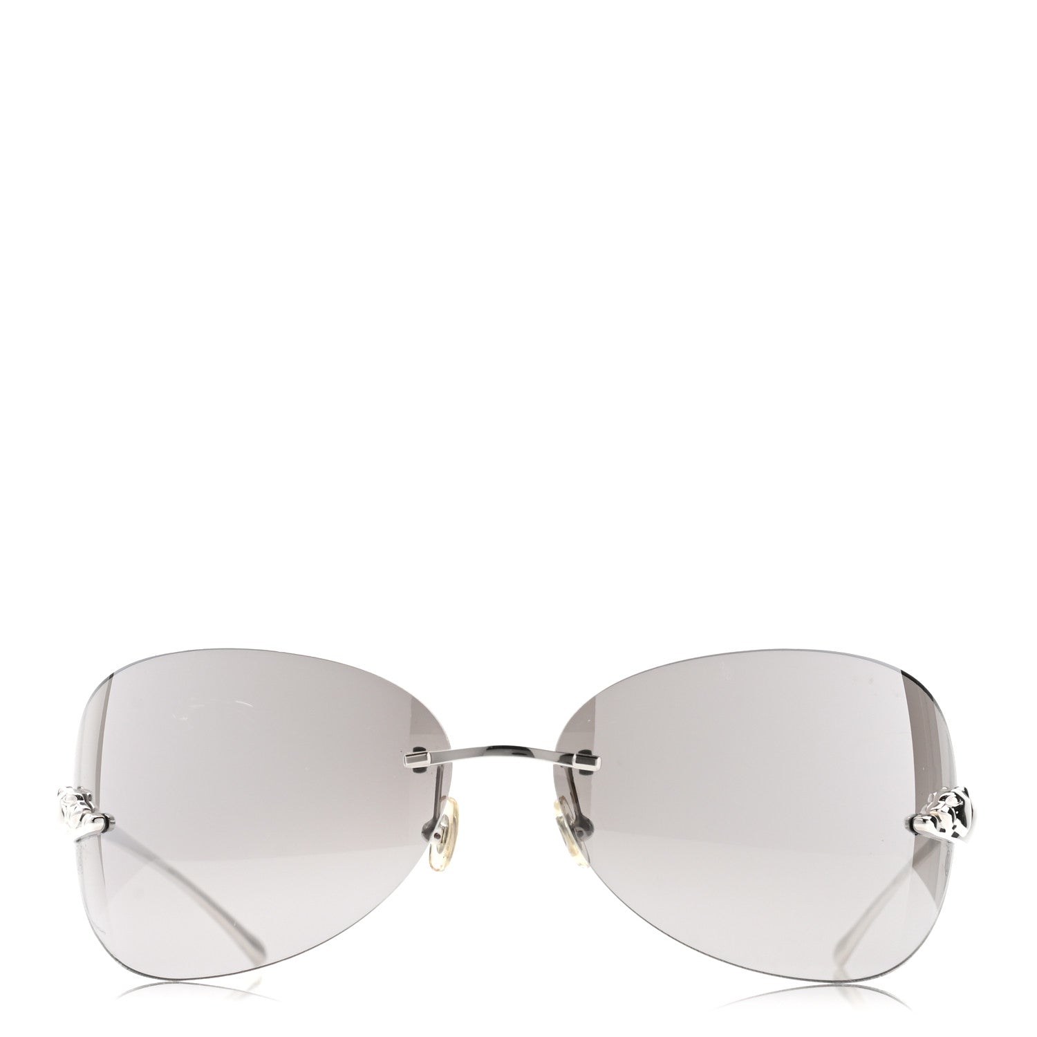 Cartier Panthere De Cartier Sunglasses Silver 2 of 10