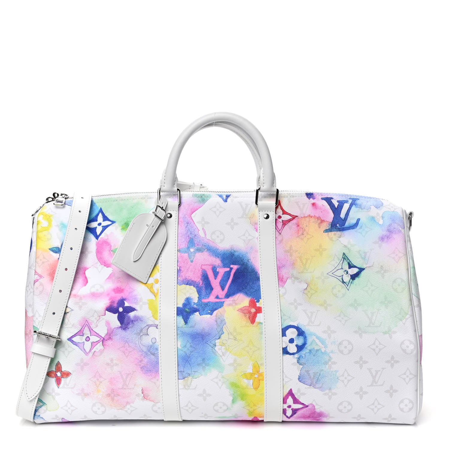 Louis Vuitton Monogram Watercolor Keepall Bandouliere 50 Multicolor 1 of 4