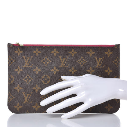 Louis Vuitton Monogram Neverfull MM GM Pochette Pivoine 2 of 7