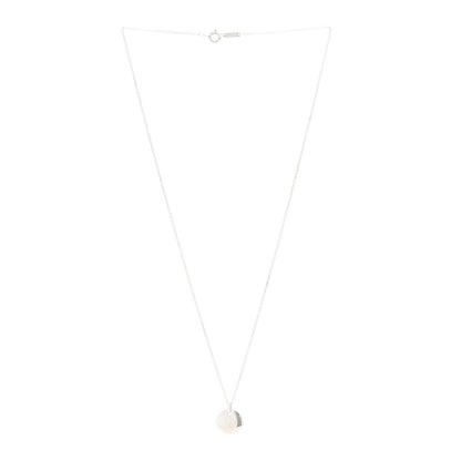 Tiffany Sterling Silver Letter G Disc Pendant Necklace 3 of 5