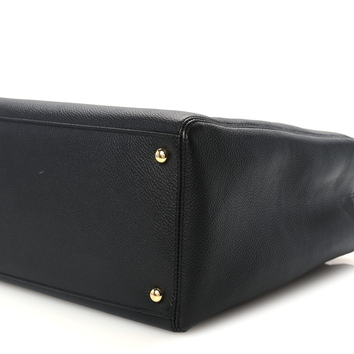 Chanel Calfskin Cerf Executive Shopper Tote Black 10 of 10