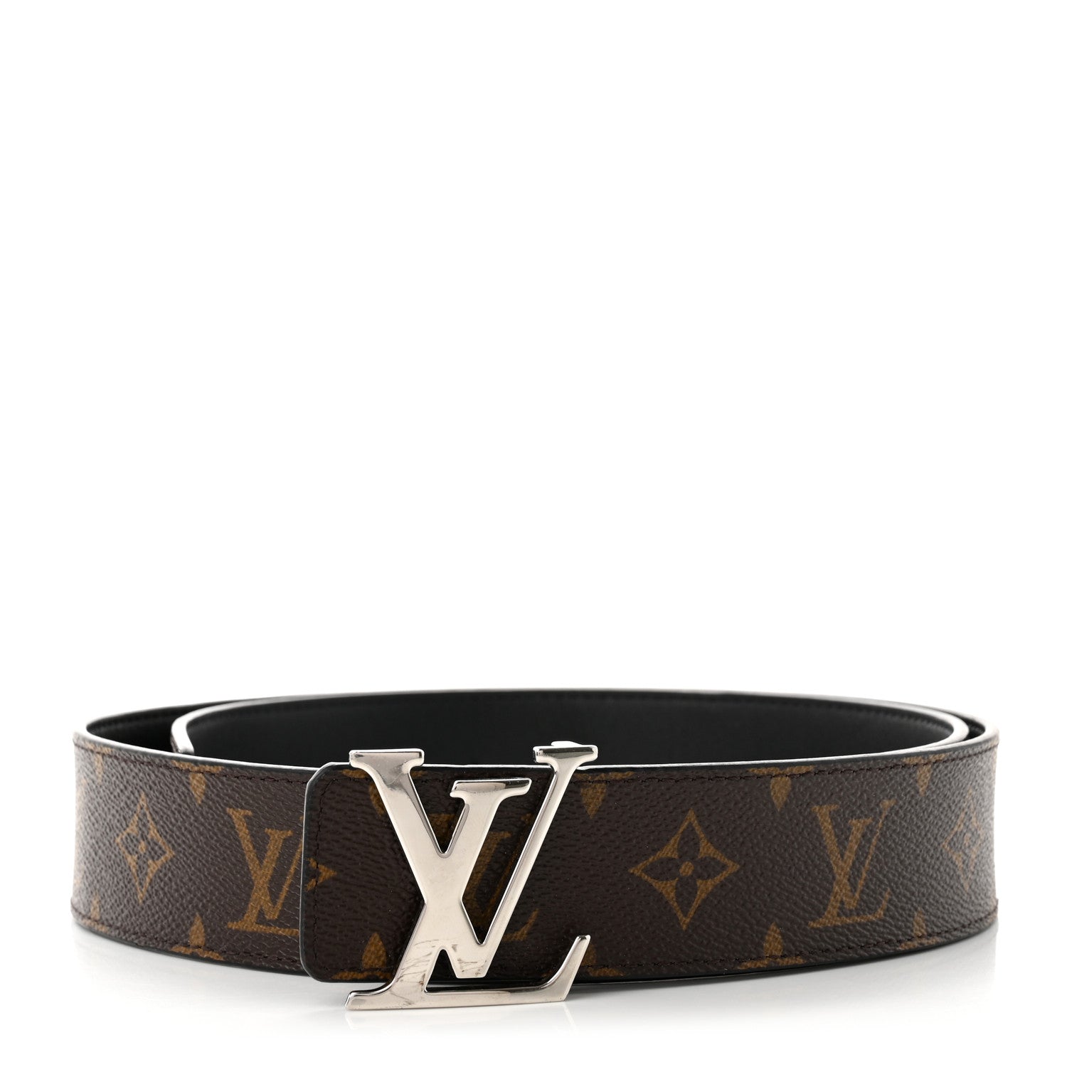 Louis Vuitton Calfskin Monogram 40mm LV Initiales Reversible Belt 95 38 Black 1 of 6