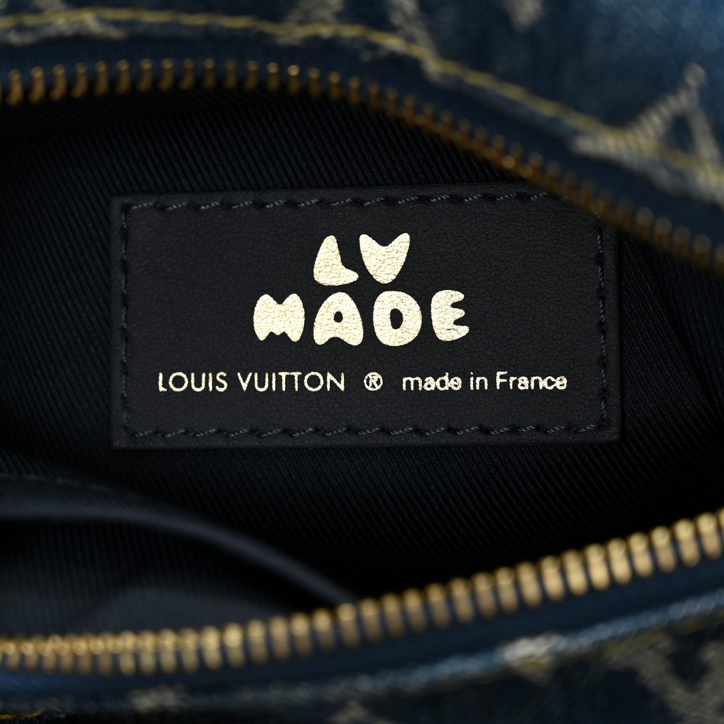 X NIGO Taurillon Monogram Denim Japanese Cruiser Blue