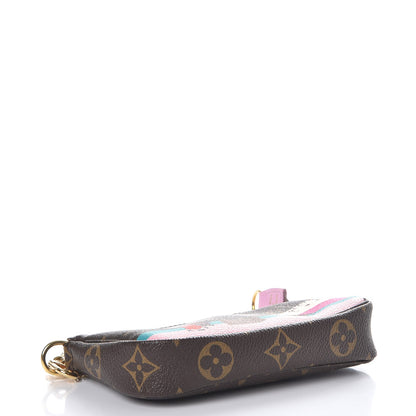 Louis Vuitton Monogram 2016 Christmas Animation Mini Pochette Accessories Rose Ballerine 4 of 8