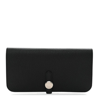 Hermes Togo Dogon Recto Verso Wallet Black 1 of 9