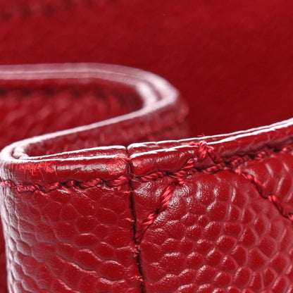 Chanel Caviar Quilted Grand Shopping Tote GST Red 12 of 12