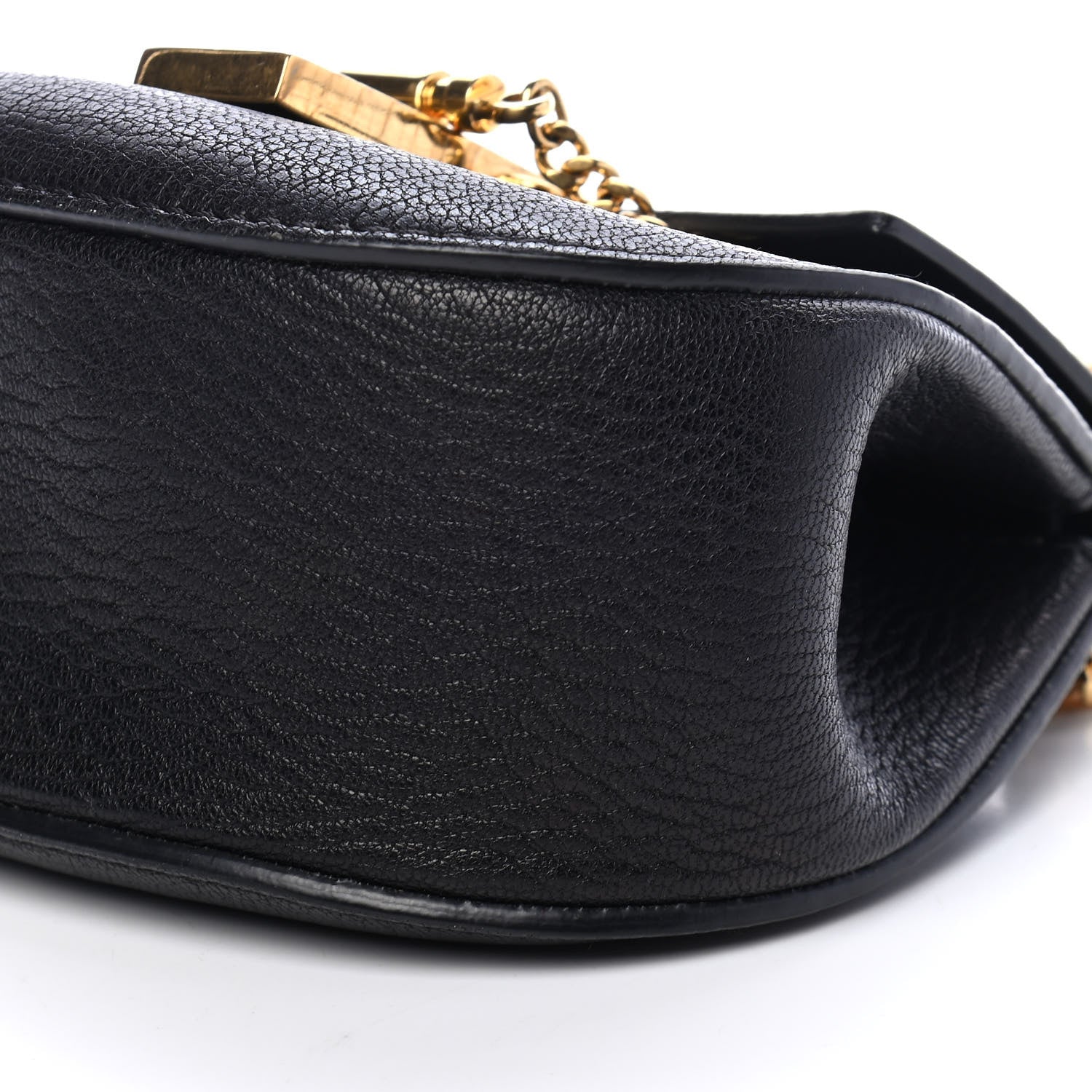 Chloe Grained Lambskin Mini Drew Shoulder Bag Black 8 of 10