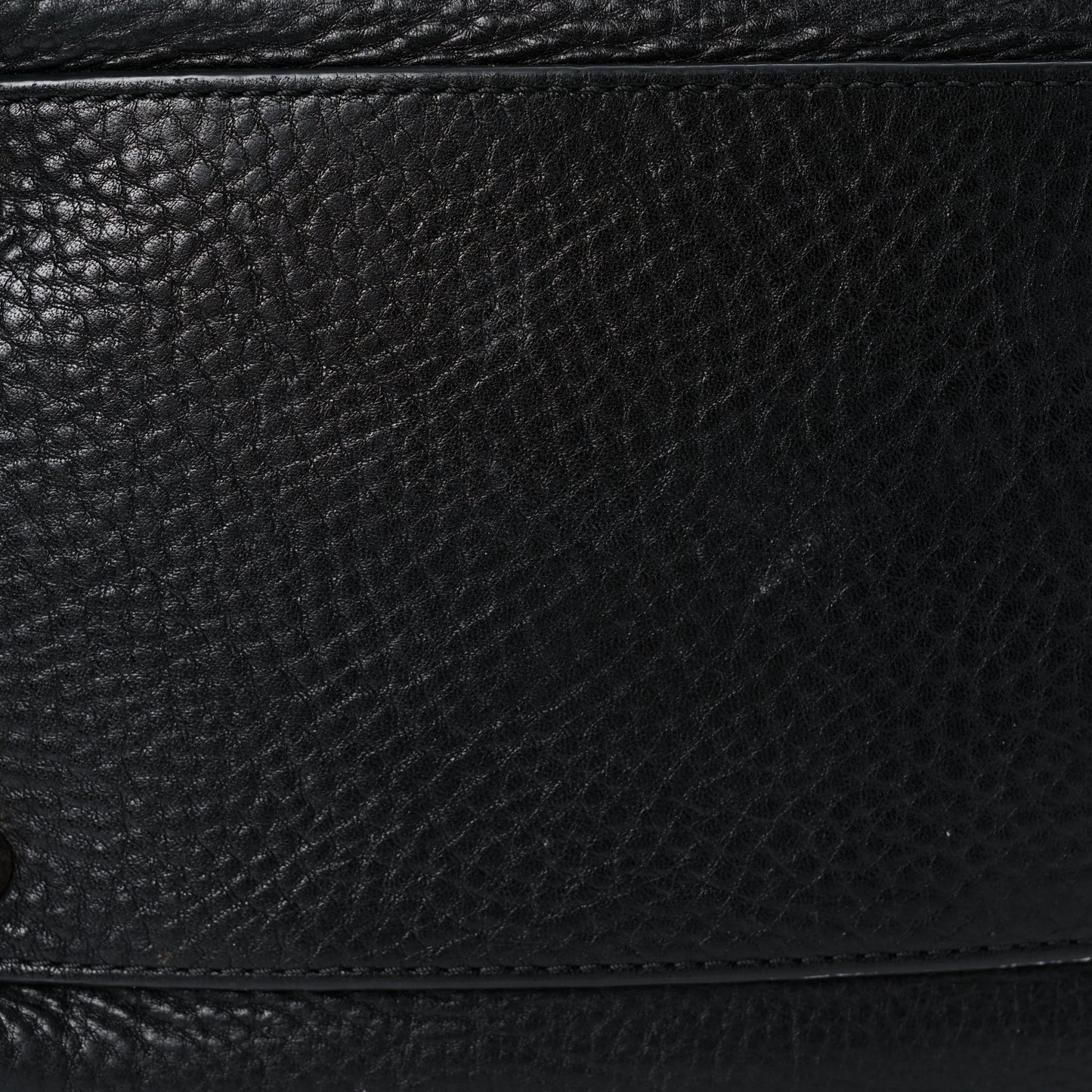 Grainy Calfskin House Check Small Maidstone Black