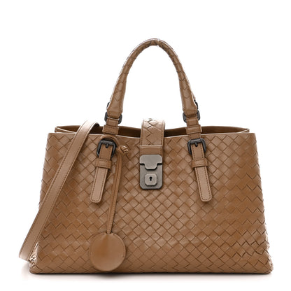Bottega Veneta Light Calf Intrecciato Small Roma New Cigar 3 of 13