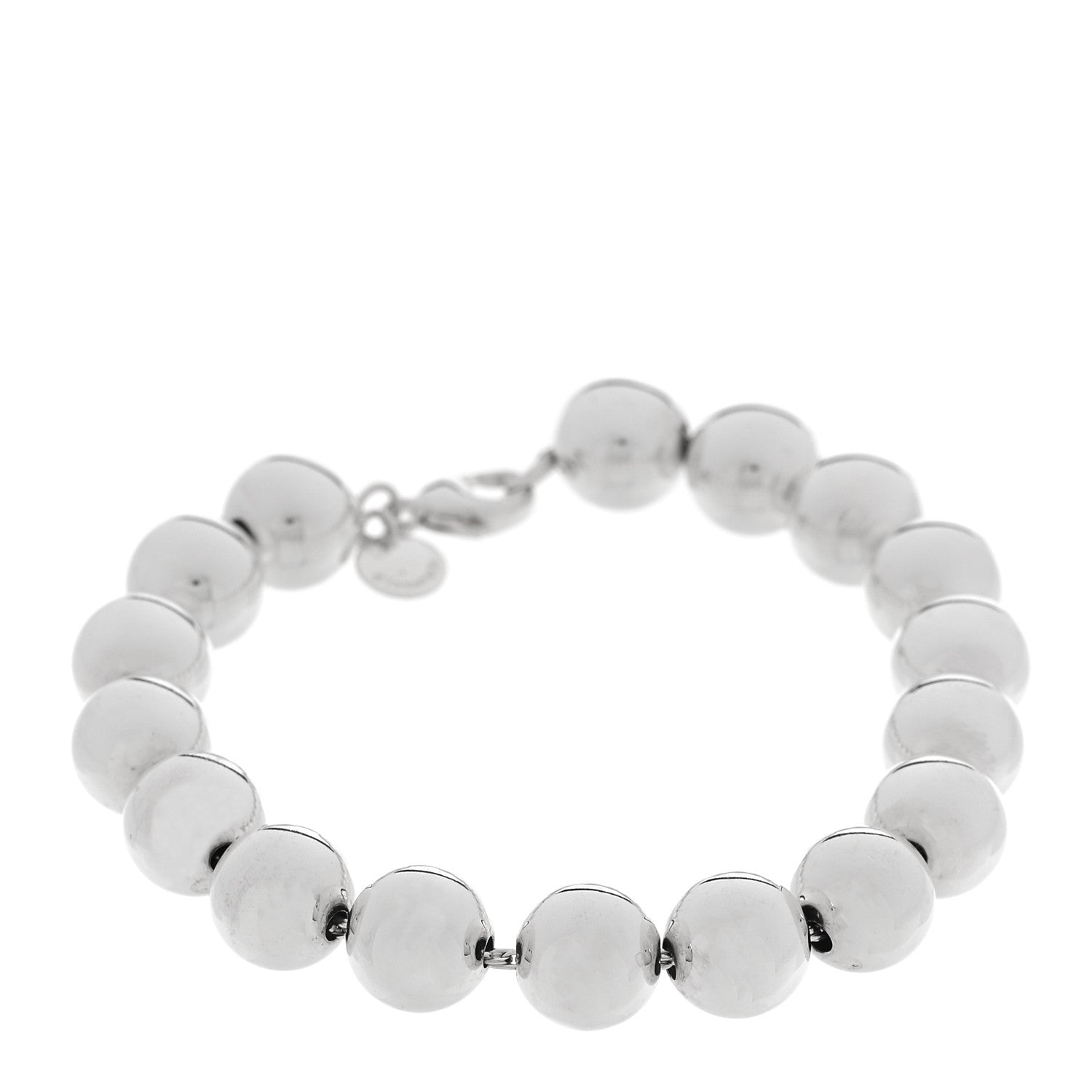 Tiffany Sterling Silver 10mm Hardwear Ball Bracelet 1 of 4