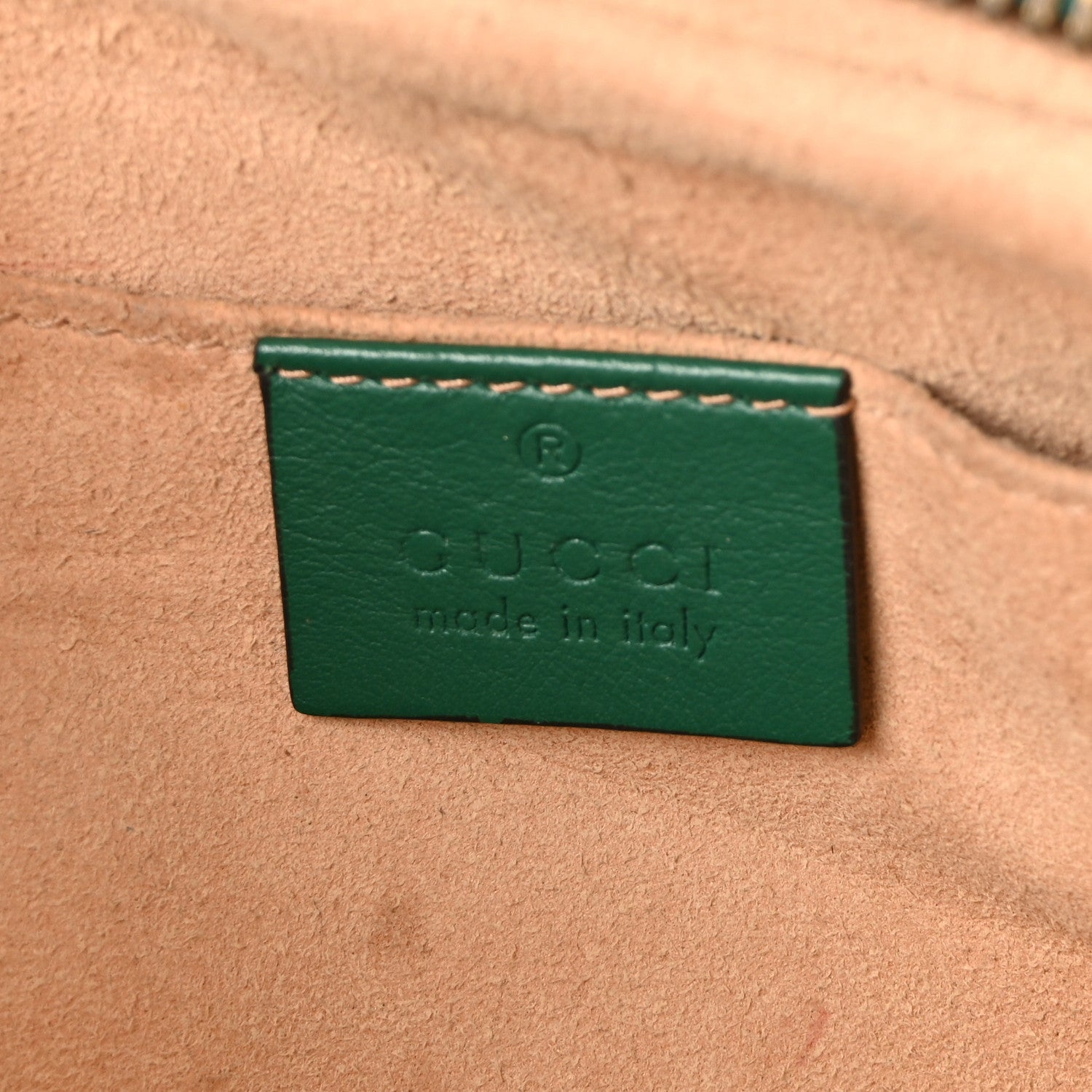Gucci Calfskin Matelasse Small GG Marmont Chain Shoulder Bag Emerald Green 6 of 10
