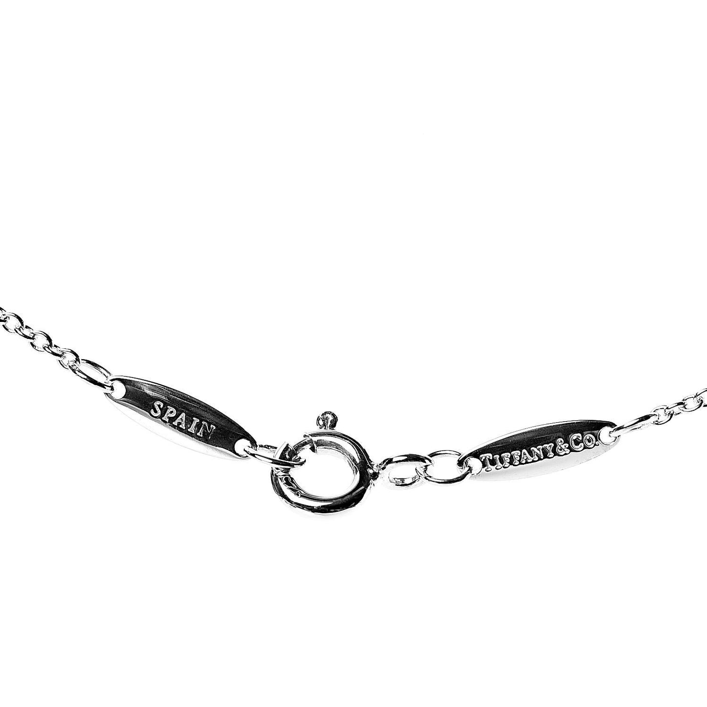 Sterling Silver Diamond .05ct Elsa Peretti Diamonds by the Yard Pendant Necklace