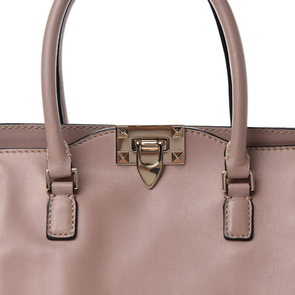 Valentino Garavani Vitello Small Rockstud Double Handle Tote Poudre 8 of 11