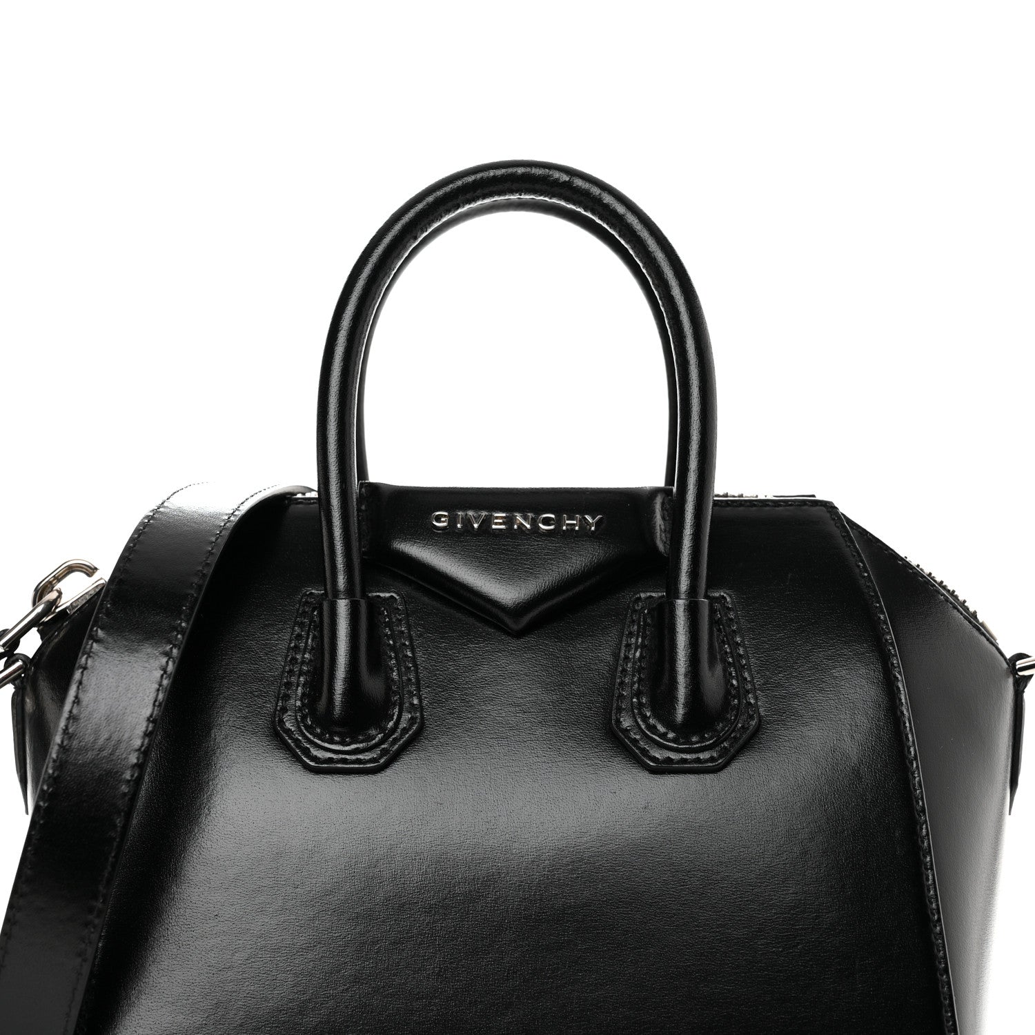 Givenchy Shiny Lord Calfskin Mini Antigona Black 8 of 11
