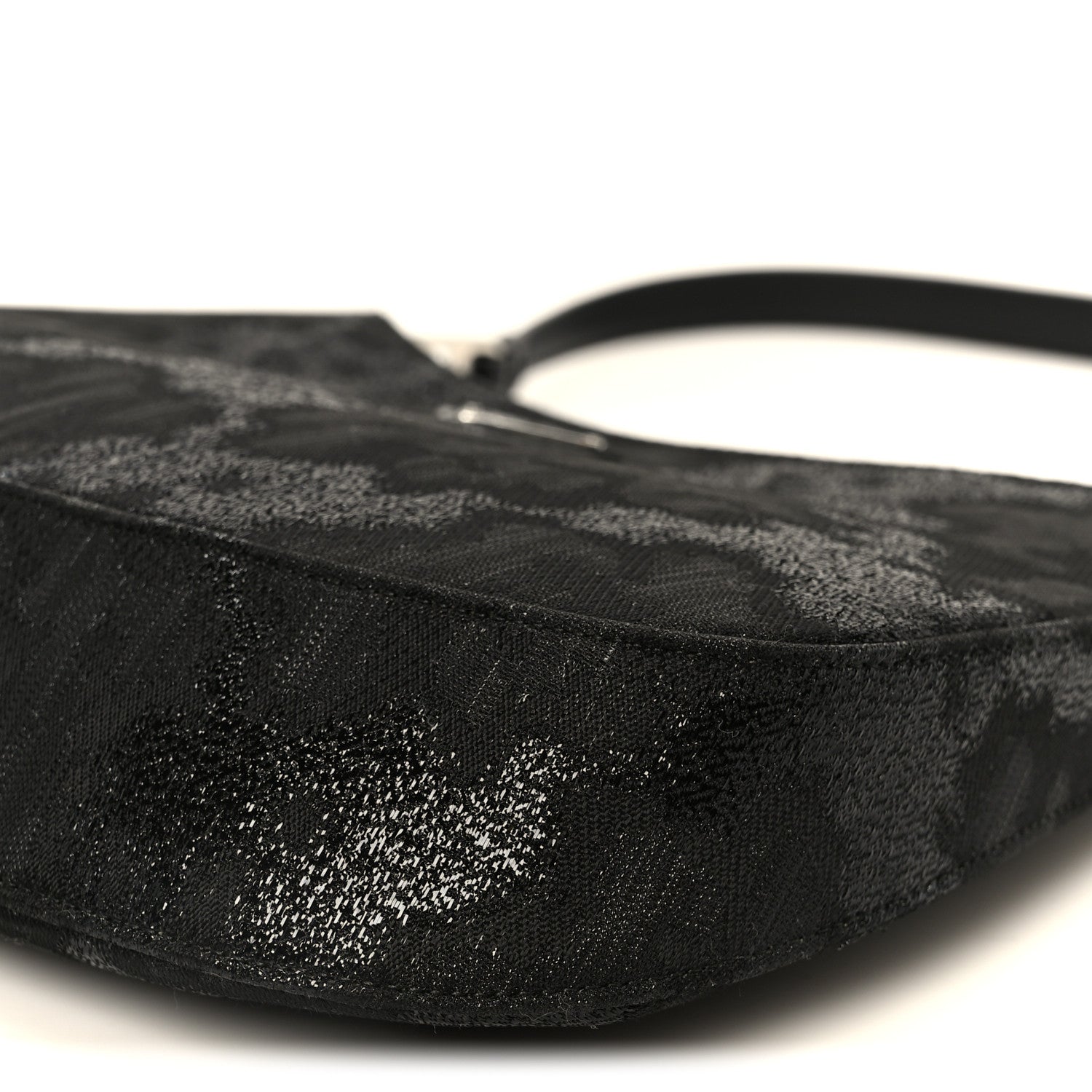 Prada Broccato Cleo Shoulder Bag Black 10 of 10
