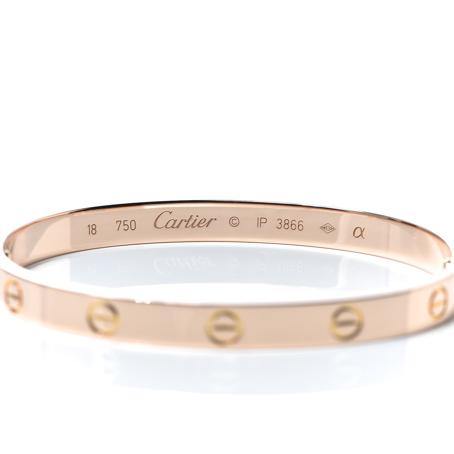 Cartier 18K Pink Gold LOVE Bracelet 18 4 of 5