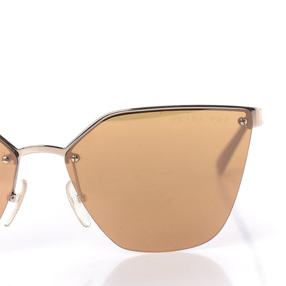 Prada Cat Eye Sunglasses SPR 68T Gold 7 of 8