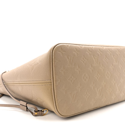 Louis Vuitton Empreinte Monogram Giant Neverfull MM Tourterelle 9 of 10