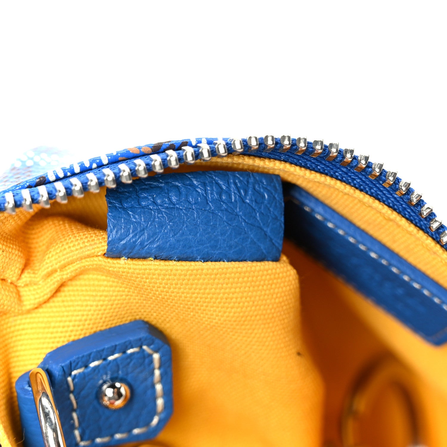 Goyard Goyardine Nano Senat Key Pouch Blue 7 of 8