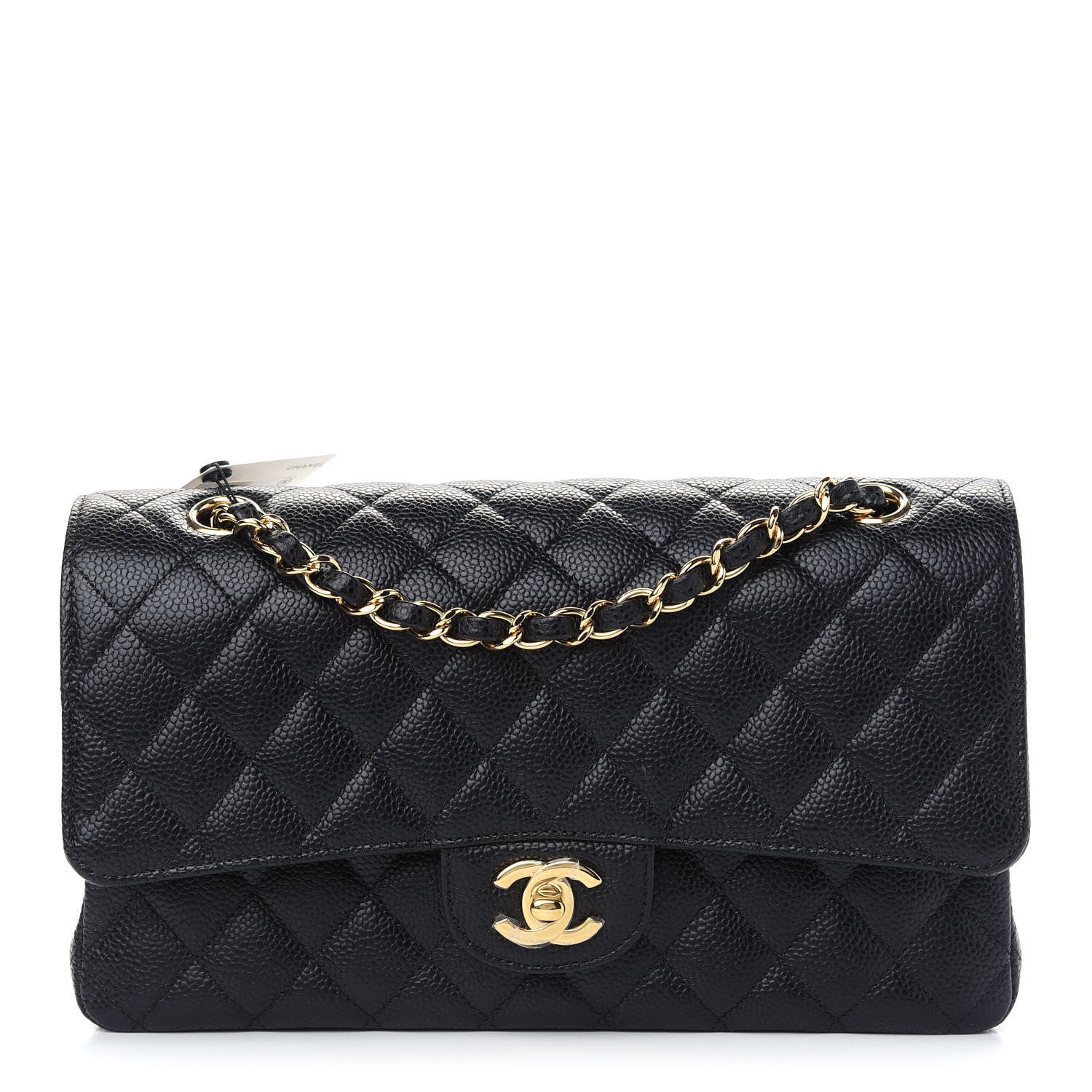 Chanel Caviar Quilted Medium Double Flap Black 1 of 9