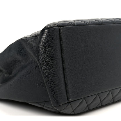Chanel Caviar Quilted Grand Shopping Tote GST Black 9 of 10
