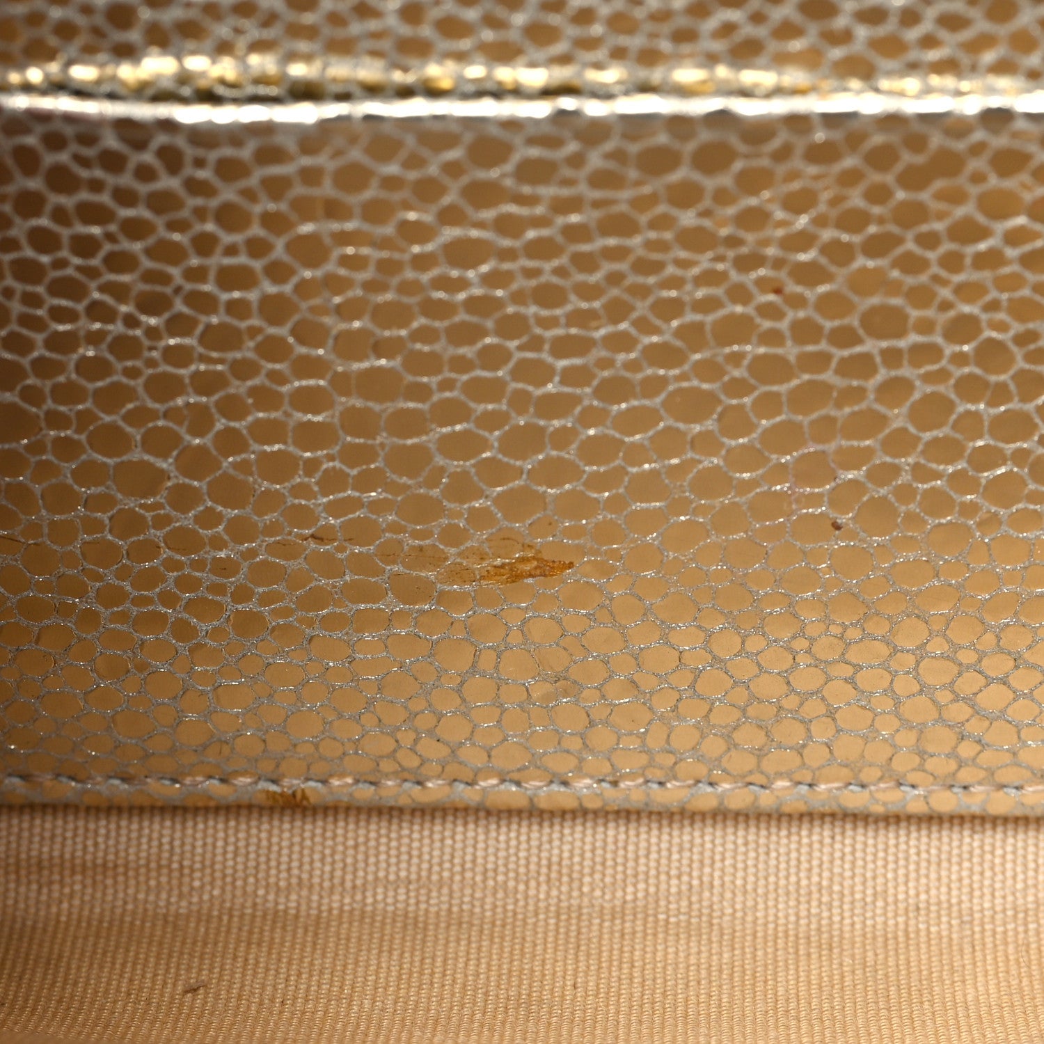 Jimmy Choo Glitter Fabric Milla Chain Wallet Champagne 9 of 9