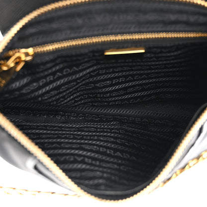 Prada Tessuto Nylon Saffiano Crossbody Bag Black 5 of 10