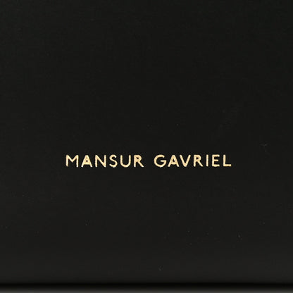 Mansur Gavriel Vegetable Tanned Calfskin Bucket Bag Black Ballerina 5 of 25