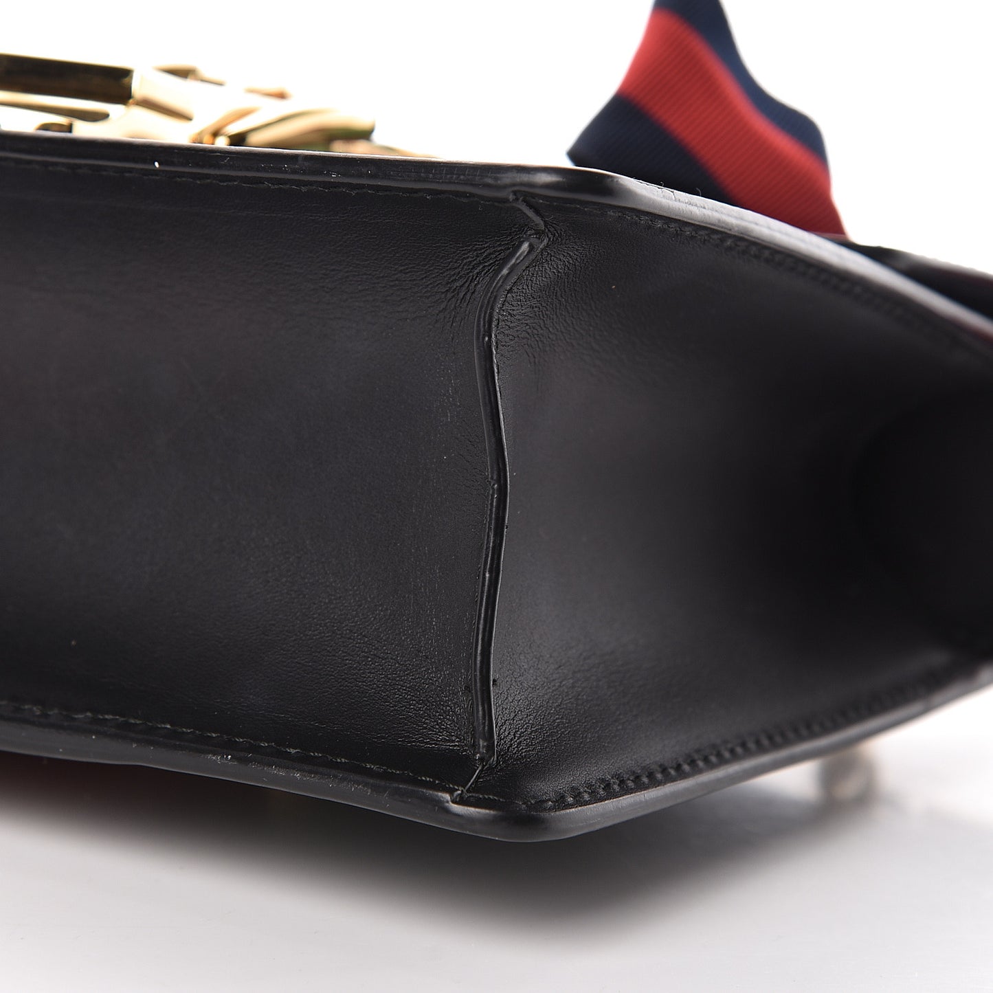 Calfskin Mini Sylvie Chain Shoulder Bag Black