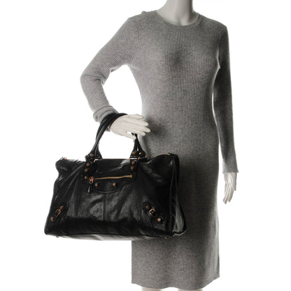 Balenciaga Agneau Giant 12 Rose Gold Hardware Work Black 2 of 7