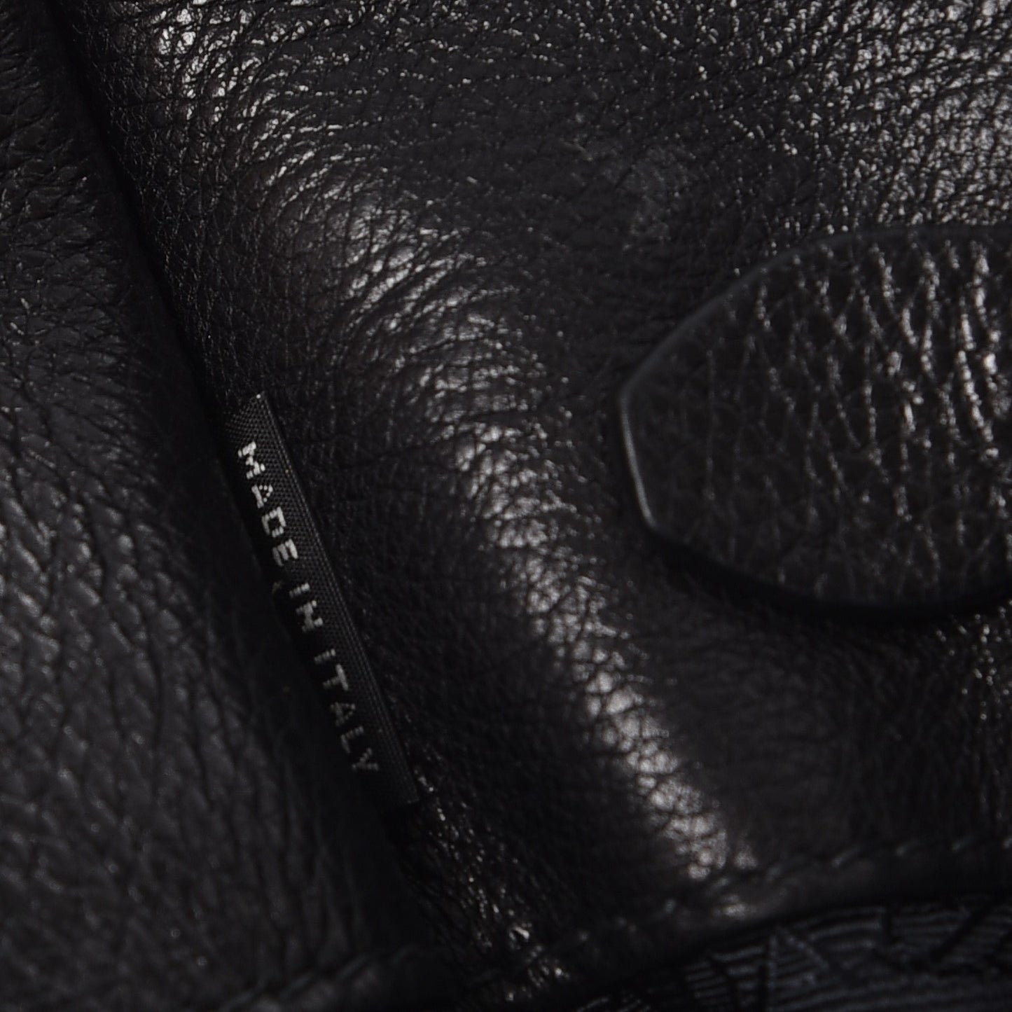 Glace Calfskin Large Twin Pocket Tote Baltico Black