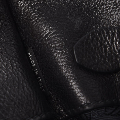 Prada Glace Calfskin Large Twin Pocket Tote Baltico Black 7 of 13