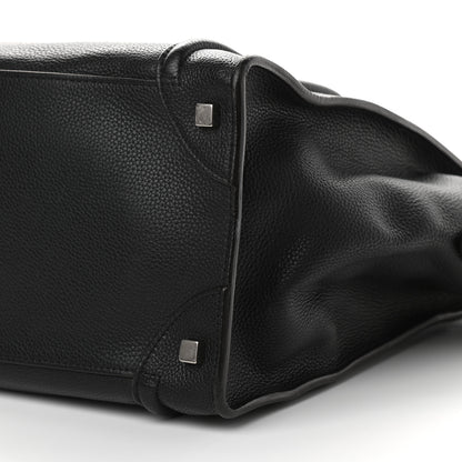 Celine Drummed Calfskin Mini Luggage Black 7 of 7