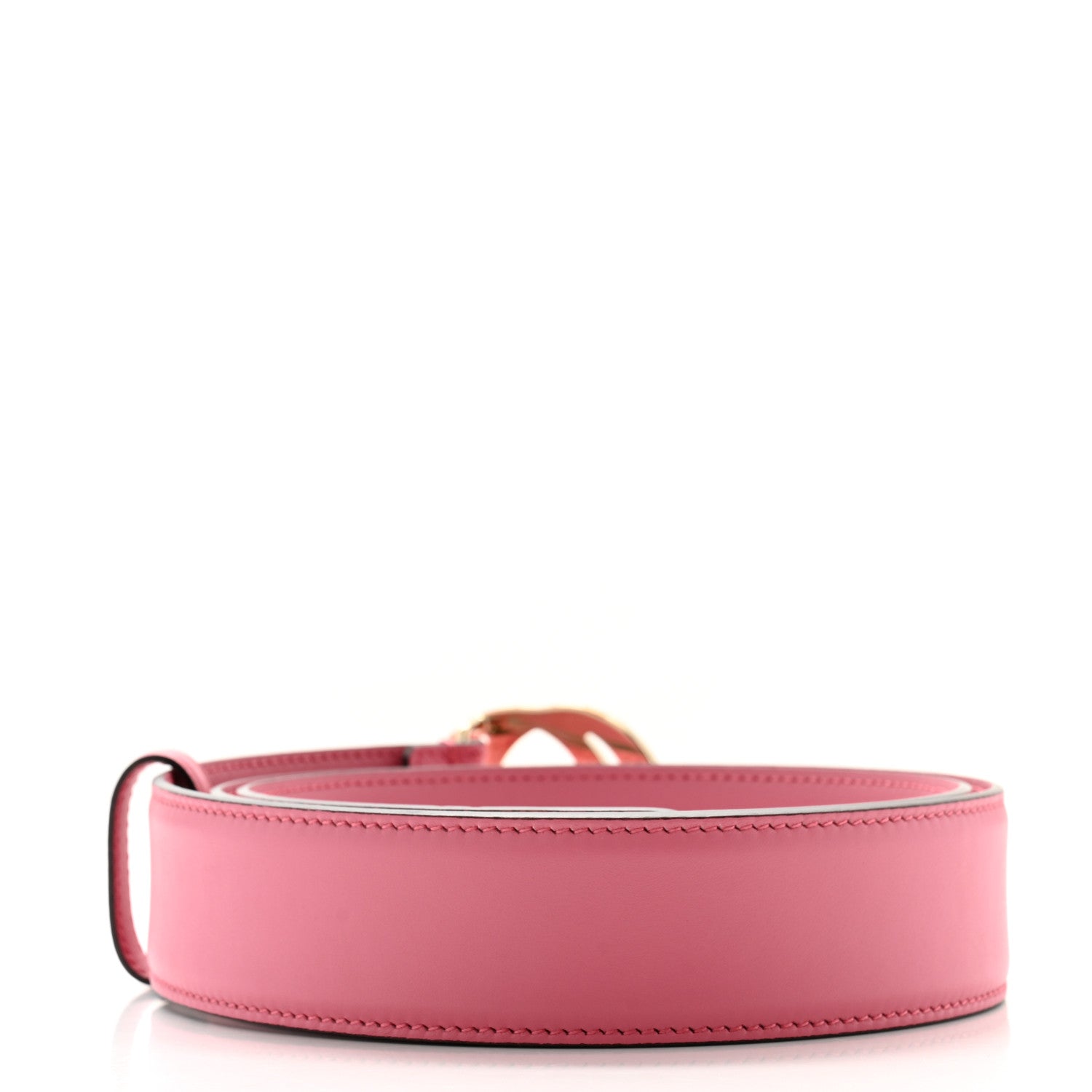 Gucci Moon Calfskin Interlocking G 37mm Belt 95 38 Glossy Pink 2 of 10