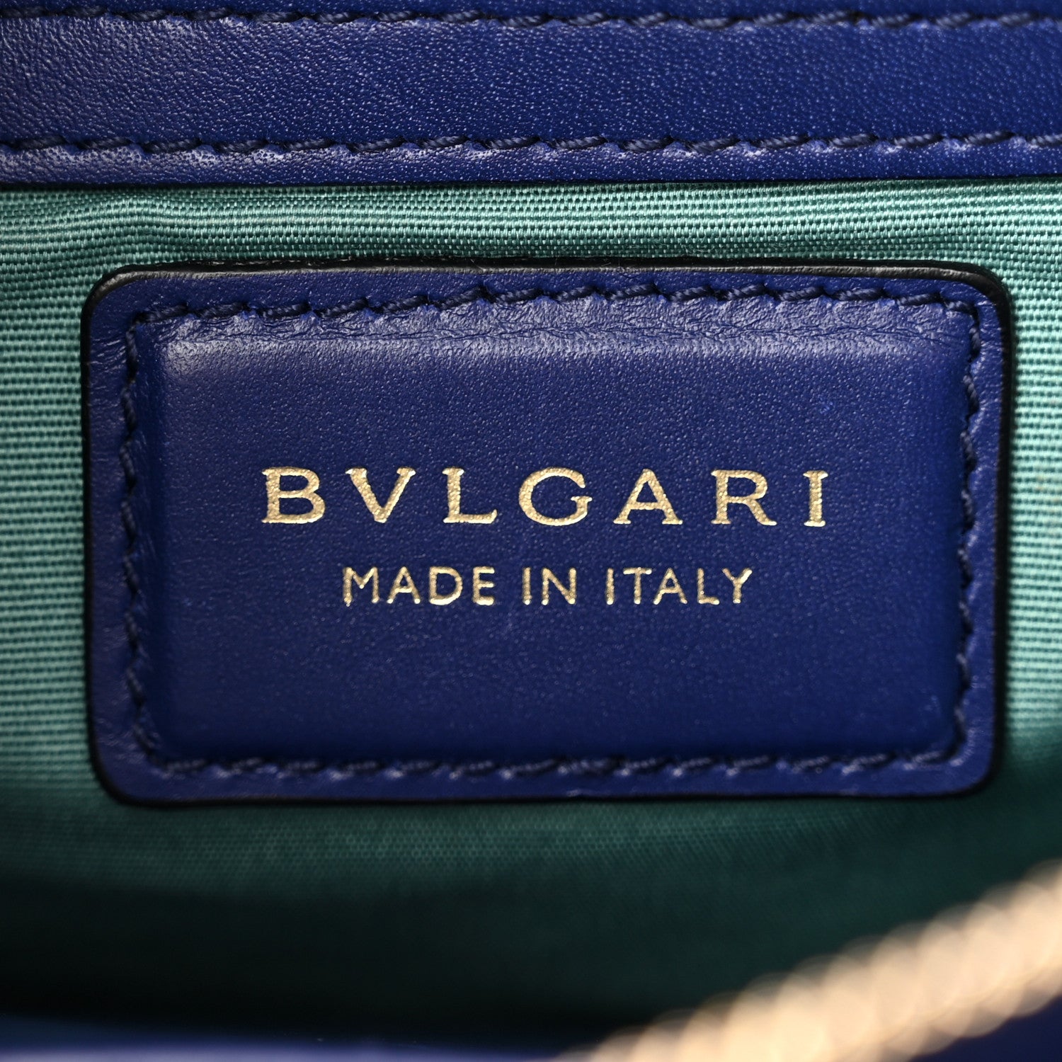 Bulgari Calfskin Serpenti Forever Shoulder Bag Navy 6 of 14