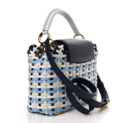Louis Vuitton Taurillon Calfskin Guinguette Capucines BB Blue Indigo 3 of 10