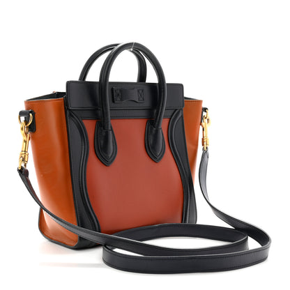Celine Smooth Calfskin Nano Tri-Color Luggage Brick 3 of 9