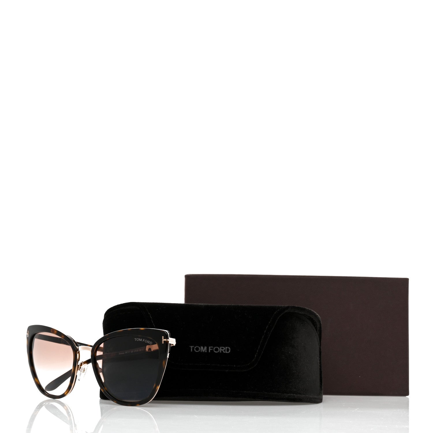Tom Ford Acetate Simona TF717 Sunglasses Tortoise 8 of 8