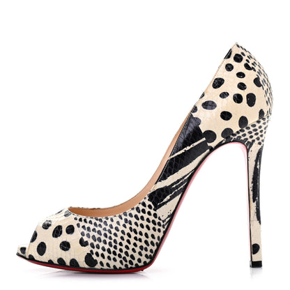 Christian Louboutin Snakeskin Watersnake Printed Nappa Pumps 40 1 of 9