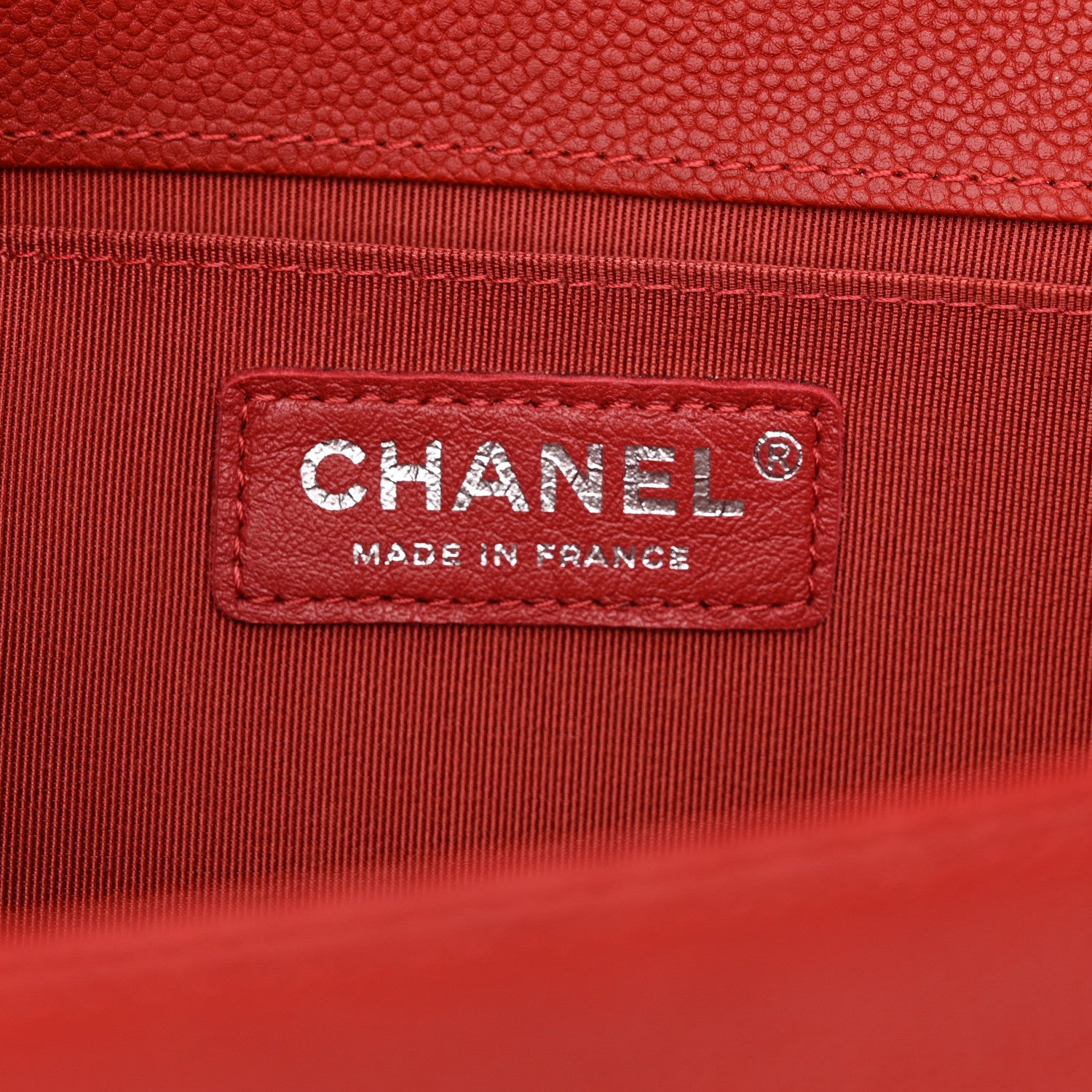 Chanel Caviar Quilted Medium Boy Flap Red 6 of 11